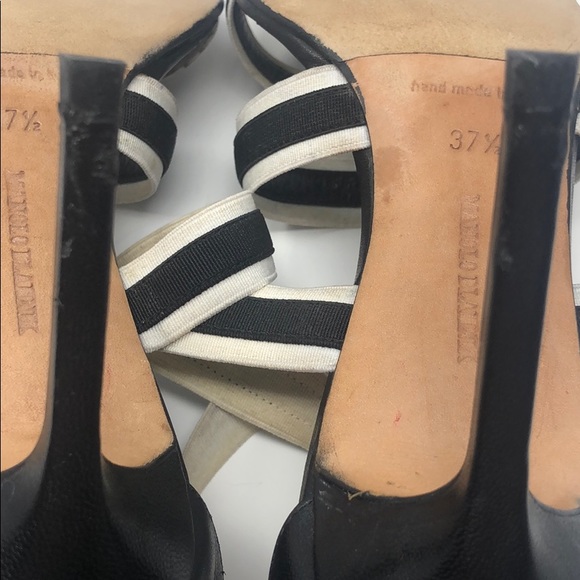 Manolo Blahnik elastic striped sandals - Picture 6 of 6
